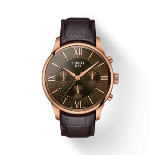 Tissot Chemin Des Tourelles Chronograph Automatic Rose Gold / Brown T139.462.36.298.00