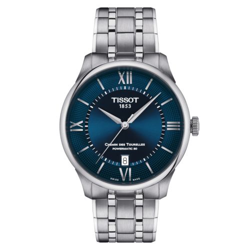 Tissot Chemin Des Tourelles Powermatic 80 39 Stainless Steel / Blue / Bracelet T139.807.11.048.00