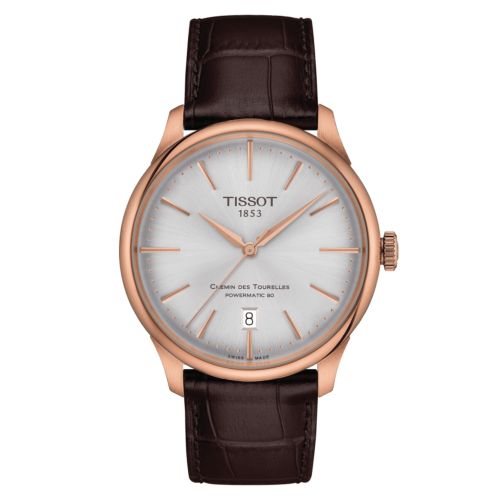 Tissot Chemin Des Tourelles Powermatic 80 39 Rose Gold / Silver T139.807.36.031.00