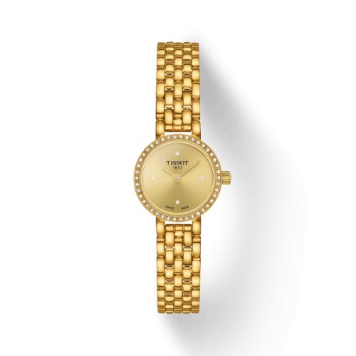 Tissot Lovely Round Yellow Gold - Diamond / Champagne / Bracelet T140.009.63.026.00