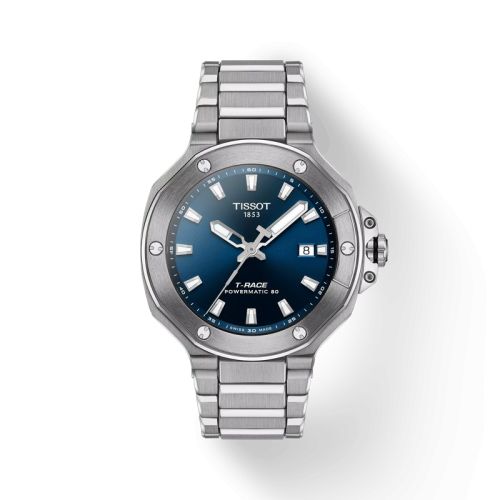 Tissot T-Race Powermatic 80 Stainless Steel / Blue / Bracelet T141.807.11.041.00