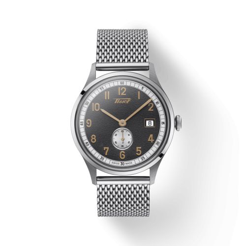 Tissot Heritage 1938 Small Second Stainless Steel / Black / Milanese T142.428.11.082.00