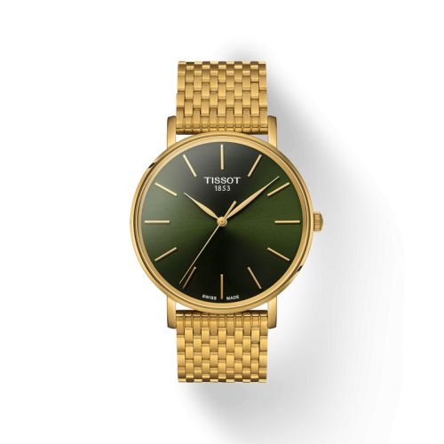 Tissot Everytime 40 Yellow Gold / Green / Bracelet T143.410.33.091.00