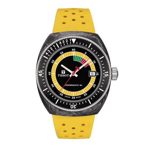 Tissot Sideral Forged Carbon / Yellow T145.407.97.057.00