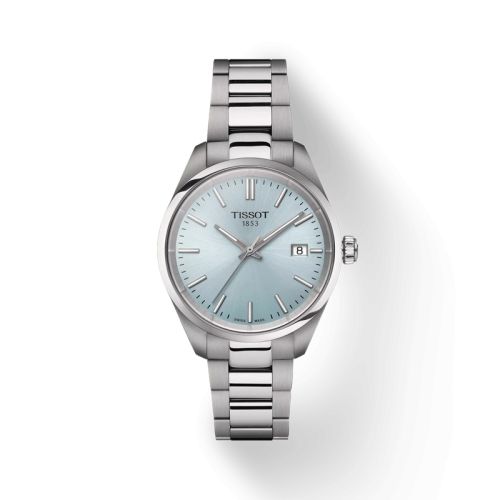 Tissot PR 100 34 Stainless Steel / Ice Blue / Bracelet T150.210.11.351.00