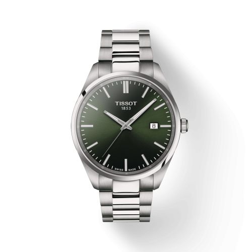 Tissot PR 100 Quartz 40 Stainless Steel / Green / Bracelet T150.410.11.091.00