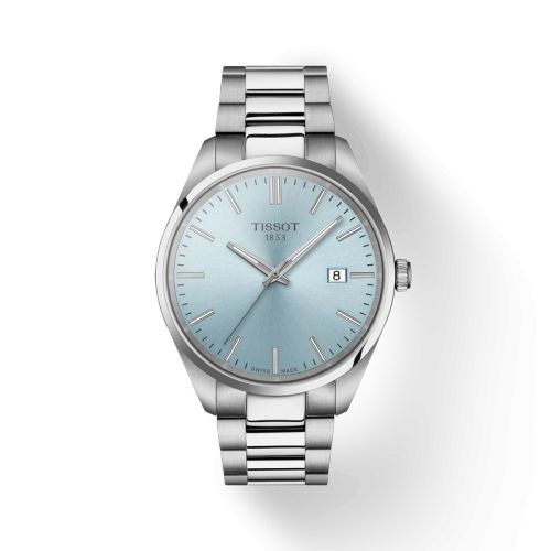 Tissot PR 100 Quartz 40 Stainless Steel / Ice Blue / Bracelet T150.410.11.351.00