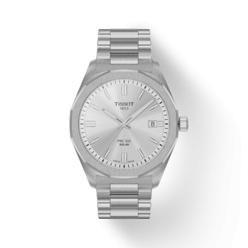 Tissot PRC 100 Solar Quartz 39 Stainless Steel / Silver / Bracelet T151.422.11.031.00