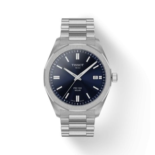 Tissot PRC 100 Solar Quartz 39 Stainless Steel / Blue / Bracelet T151.422.11.041.00