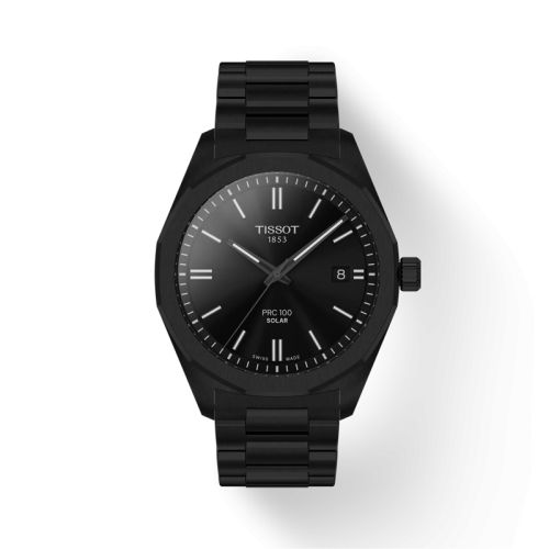Tissot PRC 100 Solar Quartz 39 PVD / Black / Bracelet T151.422.33.051.00