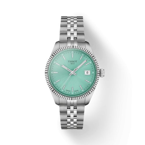 Tissot Ballade 34 Stainless Steel / Mint Green / Bracelet T156.210.11.091.00