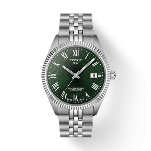 Tissot Ballade 39 Powermatic 80 Stainless Steel / Green / Bracelet T156.408.11.093.00