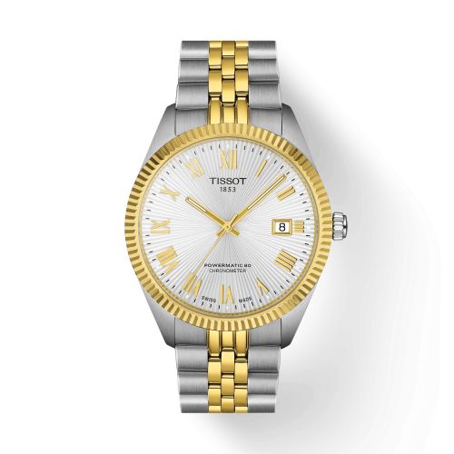 Tissot Ballade 39 Powermatic 80 Stainless Steel - Yellow Gold / Silver / Bracelet T156.408.22.033.00