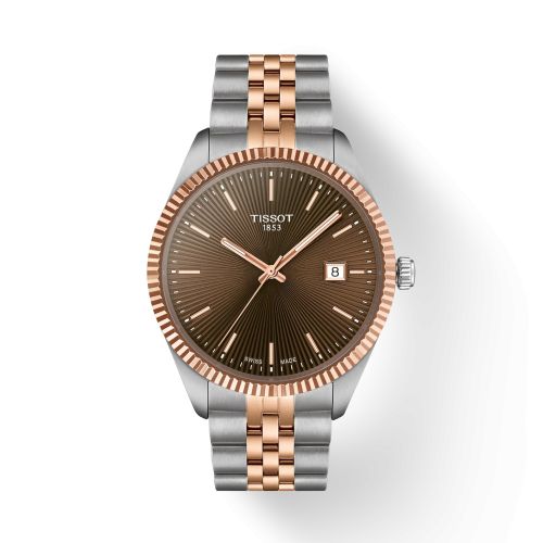 Tissot Ballade 40 Stainless Steel - Rose Gold / Brown / Bracelet T156.410.22.291.01