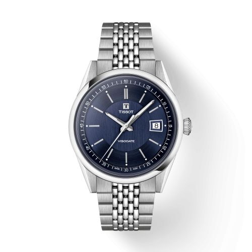 Tissot Visodate Stainless Steel / Blue / Bracelet T157.407.11.041.00