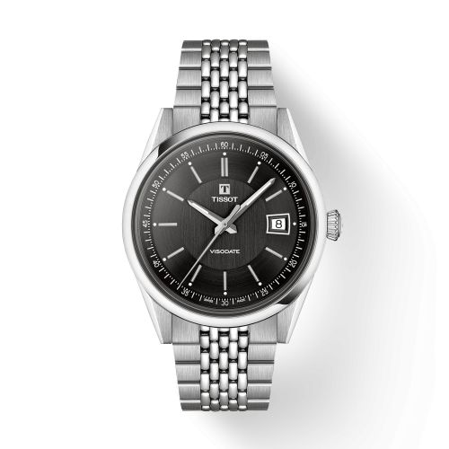 Tissot Visodate Stainless Steel / Black / Bracelet T157.407.11.051.00
