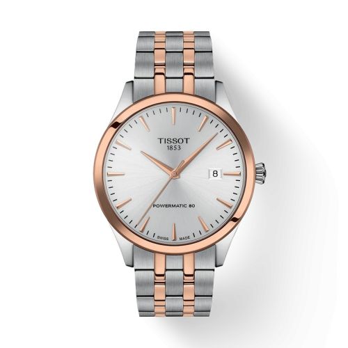 Tissot Classic Dream 40 Powermatic 80 Stainless Steel - Rose Gold / Silver / Bracelet T158.407.22.031.01