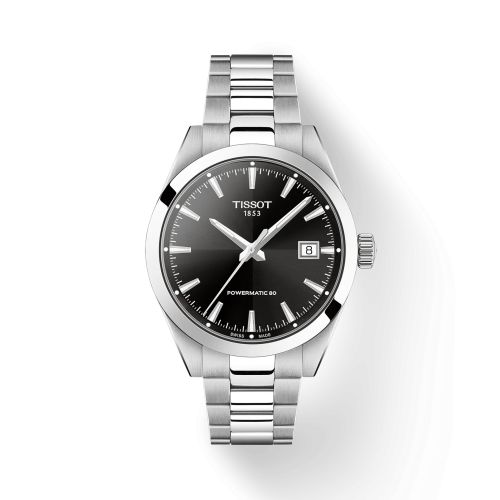 Tissot Gentleman Powermetic 80 38 Stainless Steel / Black / Bracelet T165.807.11.051.00