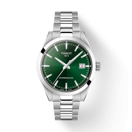 Tissot Gentleman Powermetic 80 38 Stainless Steel / Green / Bracelet T165.807.11.091.00