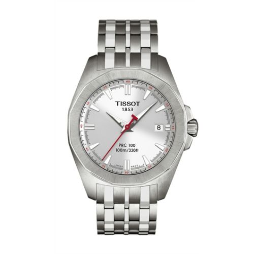 Tissot PRC 100 Quartz 41.3 Stainless Steel / Silver / Bracelet T22.1.581.31