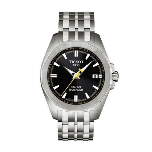 Tissot PRC 100 Quartz 41.3 Stainless Steel / Black / Bracelet T22.1.581.51