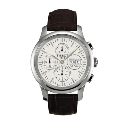 Tissot Le Locle Chronograph 42.3 Stainless Steel / Silver / Strap T41.1.317.31