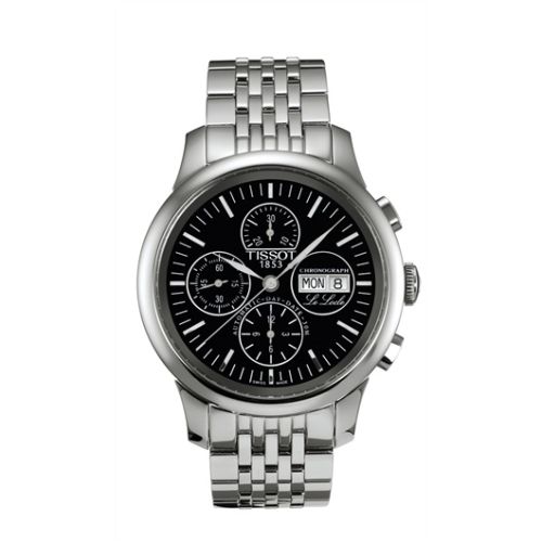 Tissot Le Locle Chronograph 42.3 Stainless Steel / Black / Bracelet T41.1.387.51