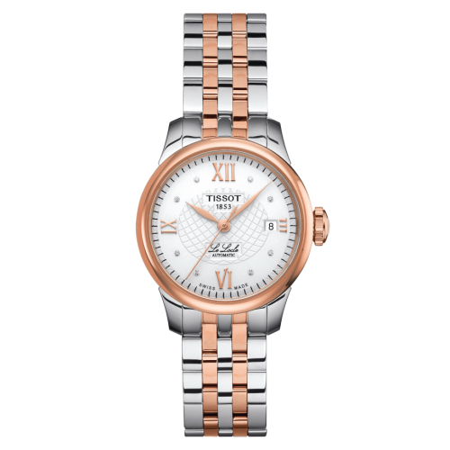 Tissot Le Locle Automatic Lady Stainless Steel - Rose Gold / Silver / Bracelet T41.2.183.16
