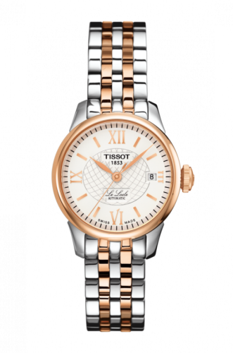 Tissot Le Locle Automatic 25.3 Stainless Steel - Rose Gold / Silver / Bracelet T41.2.183.33