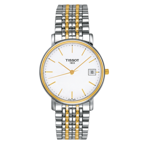 Tissot Desire Quartz 34 Stainless Steel / Yellow Gold PVD / Silver / Bracelet T52.2.481.31