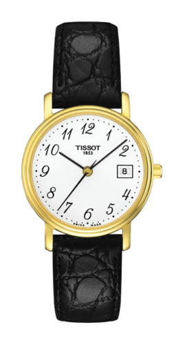 Tissot Desire Quartz 27 Yellow Gold PVD / White / Strap T52.5.121.12