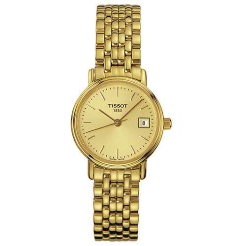 Tissot Desire Quartz 24 Yellow Gold PVD / Champagne / Bracelet T52.5.281.21