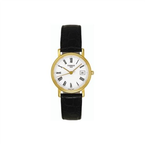 Tissot Desire Quartz 34 Yellow Gold PVD / White / Strap T52.5.421.13