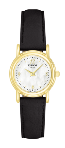 Tissot Carson Quartz 22 Yellow Gold / MOP / Strap T71.3.180.74
