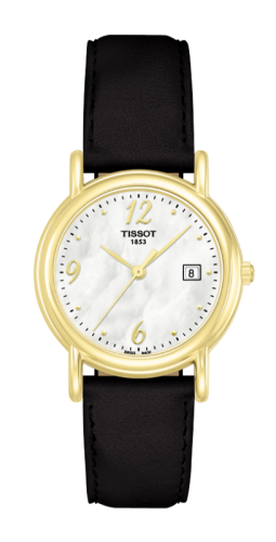Tissot Carson Quartz 27 Yellow Gold / MOP / Strap T71.3.189.74