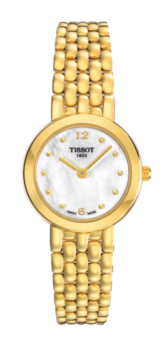 Tissot Caliente Quartz 24.5 Yellow Gold / MOP / Bracelet T73.3.137.74