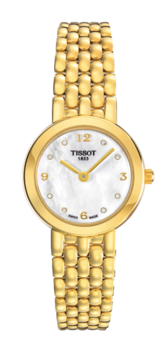 Tissot Caliente Quartz 24.5 Yellow Gold / MOP / Bracelet T73.3.137.76