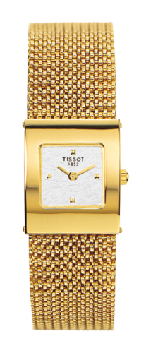 Tissot Bellflower Square Yellow Gold / Silver / Bracelet T73.3.321.31