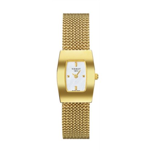 Tissot Bellflower Tonneau Yellow Gold / Silver / Bracelet T73.3.323.31