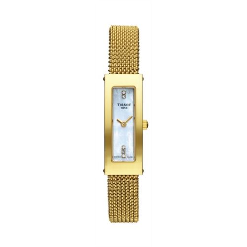 Tissot Bellflower Caree Yellow Gold / MOP / Bracelet T73.3.329.76