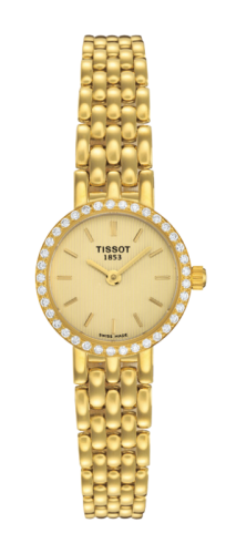 Tissot Caliente Quartz 19.3 Yellow Gold / Diamond / Champagne / Bracelet T74.3.112.21