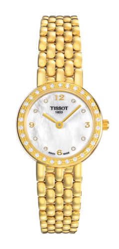 Tissot Caliente Quartz 19.3 Yellow Gold / Diamond / MOP - Diamond / Bracelet T74.3.116.76