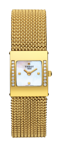 Tissot Bellflower Square Yellow Gold / Diamond / Bracelet T74.3.308.71