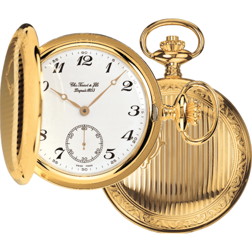 Tissot Savonnette Mechanical Brass / Yellow Gold / White T83.4.402.12