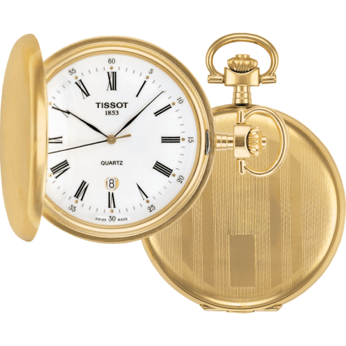 Tissot Savonnette Yellow Gold / White T83.4.553.13