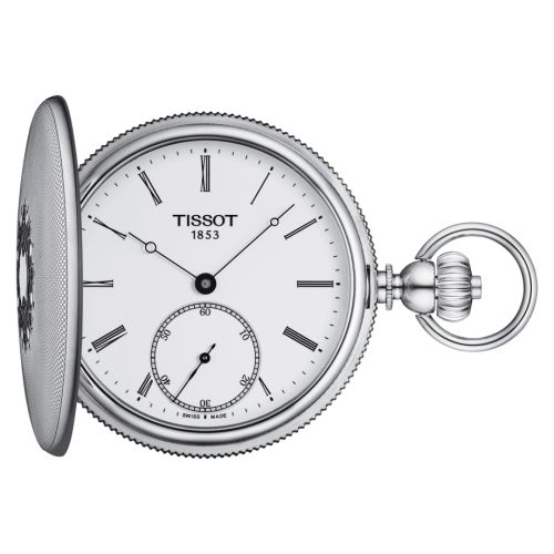 Tissot Savonnette Mechanical Stainless Steel / White - Roman T867.405.19.013.00