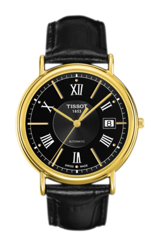 Tissot Carson Automatic 40 Yellow Gold / Black / Strap T907.407.16.058.00