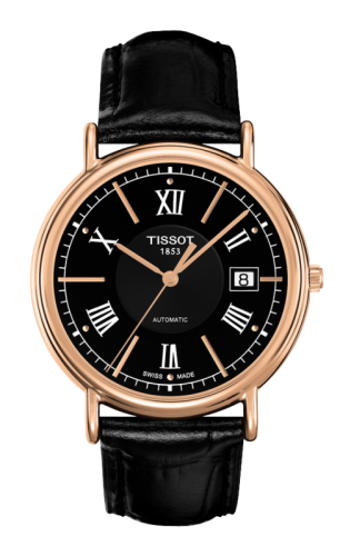 Tissot Carson Automatic 40 Rose Gold / Black / Strap T907.407.76.058.00