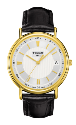 Tissot Carson Quartz 40 Yellow Gold / Silver / Strap T907.410.16.031.00