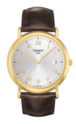 Tissot Carson Quartz 40 Yellow Gold / Silver / Strap T907.410.16.033.00